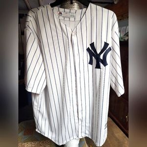 MLB Majestic New York Yankees mens XL Pinstripe Jersey of 2022 draftee Eric Gray